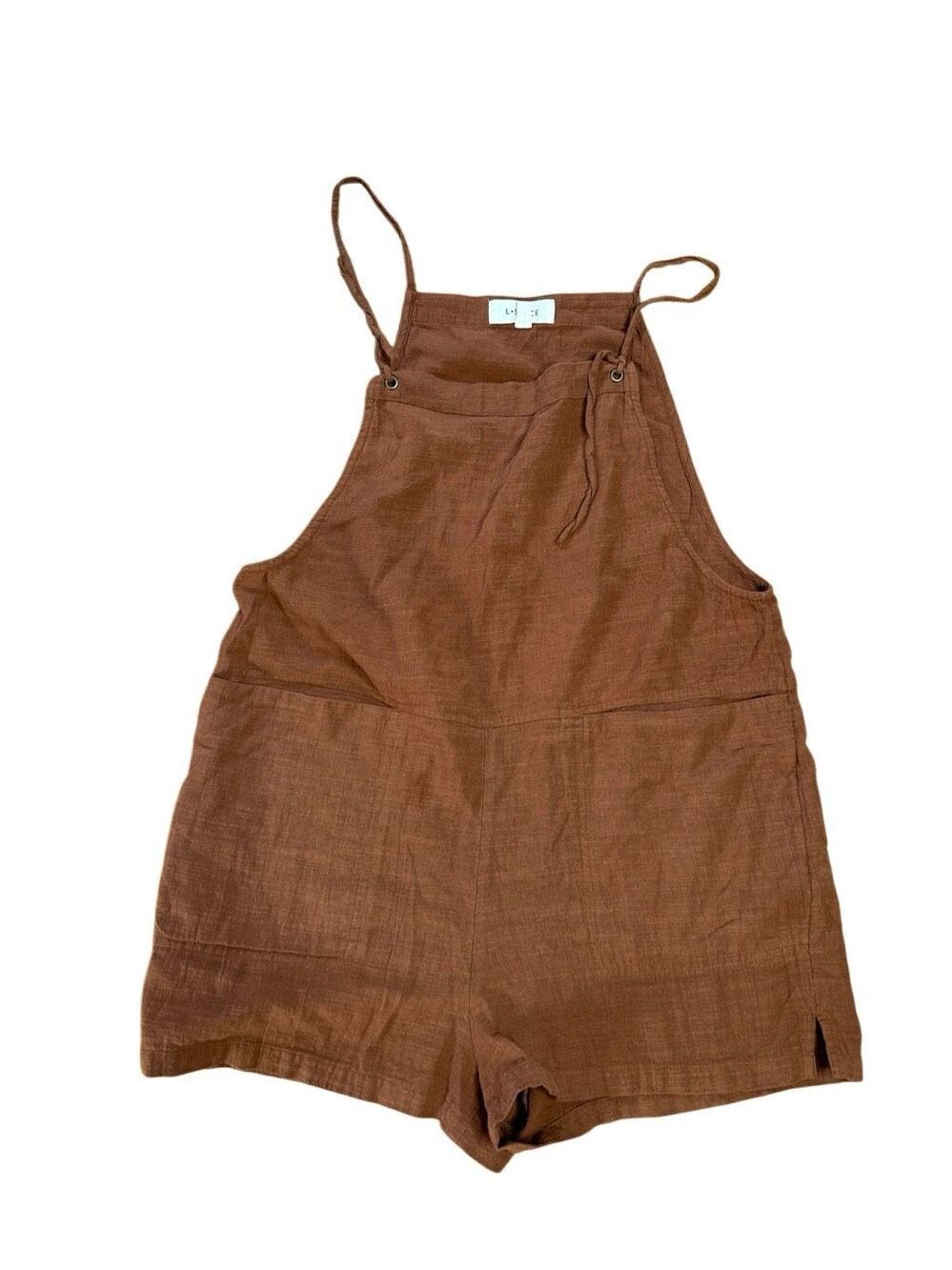 L*Space Indy Romper 100% Cotton Terracotta Brown Size Large - Picture 2 of 5